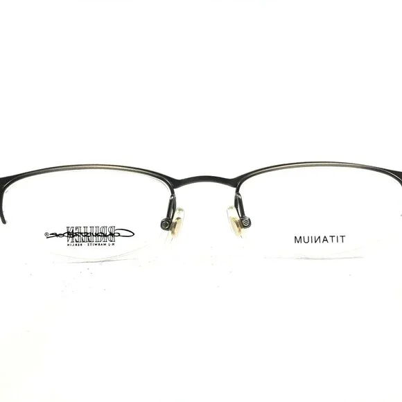 Conquistador TNP 1 01 Eyeglasses Frames Gray Blue Round Oval Half Rim 48-19-140 - Picture 10 of 12